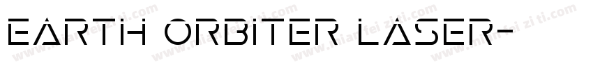 Earth Orbiter Laser字体转换